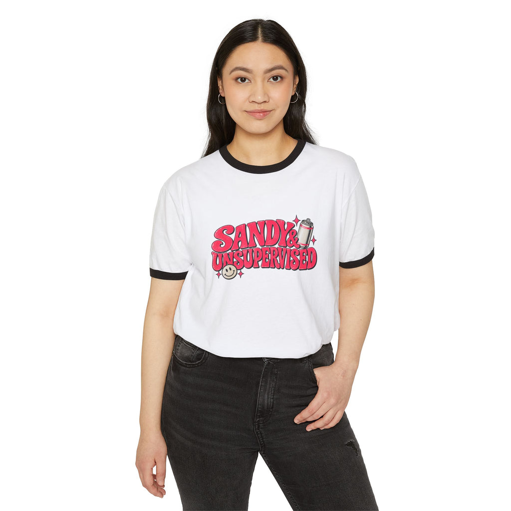 Sandy & Unsupervised Ringer Tee