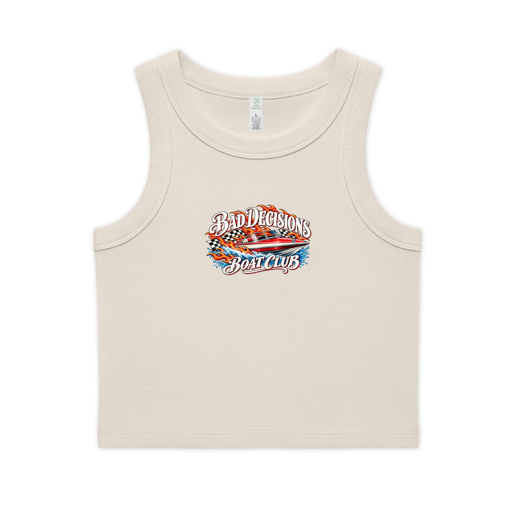 Bad Decisions Boat Club Crop Tank