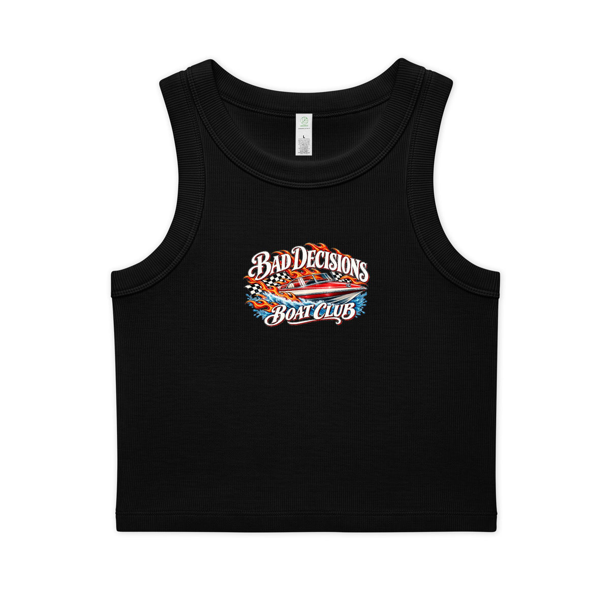 Bad Decisions Boat Club Crop Tank