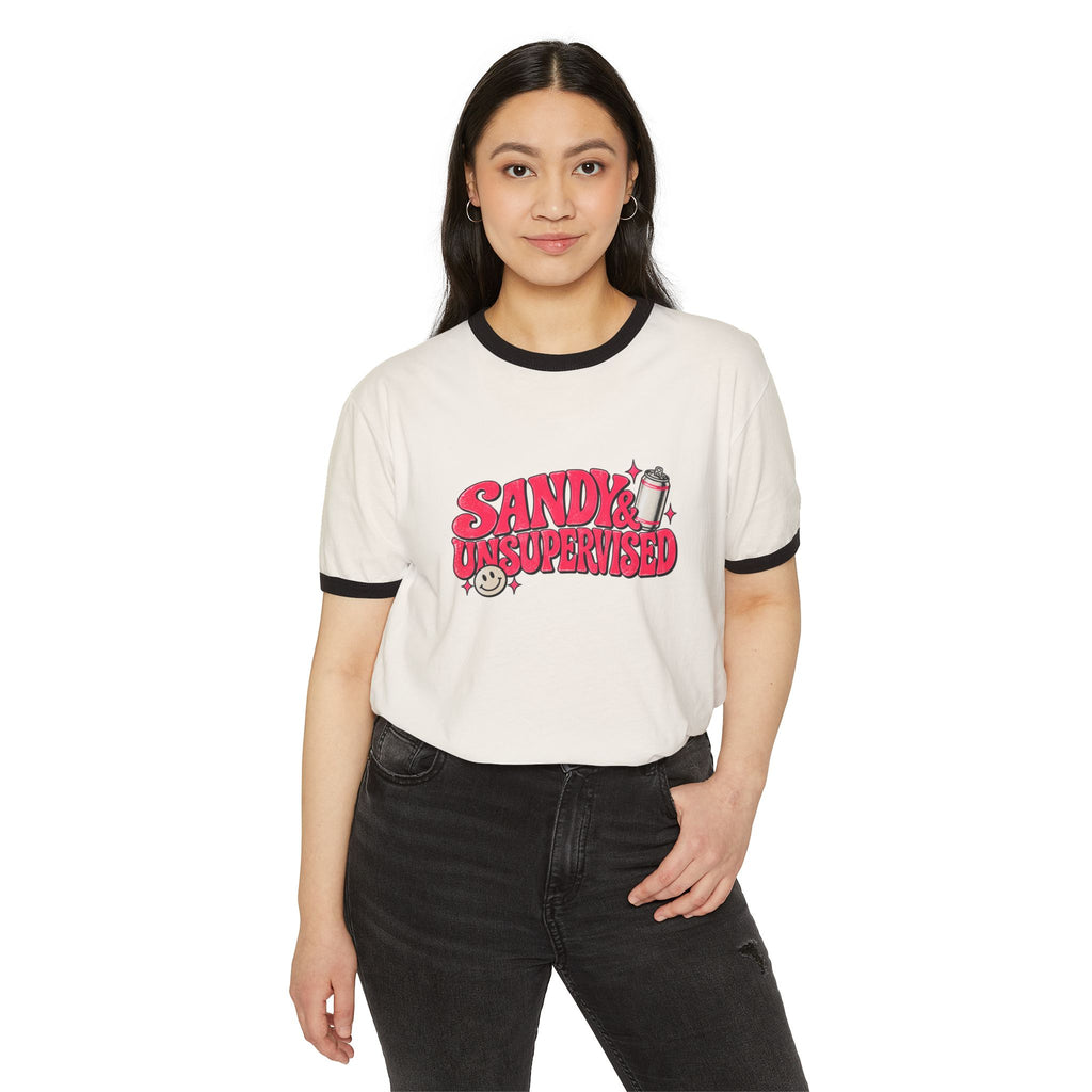 Sandy & Unsupervised Ringer Tee