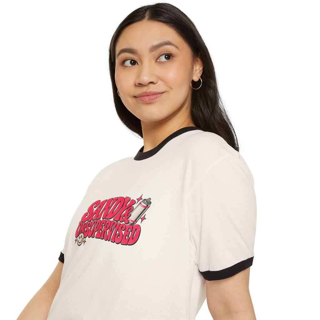 Sandy & Unsupervised Ringer Tee