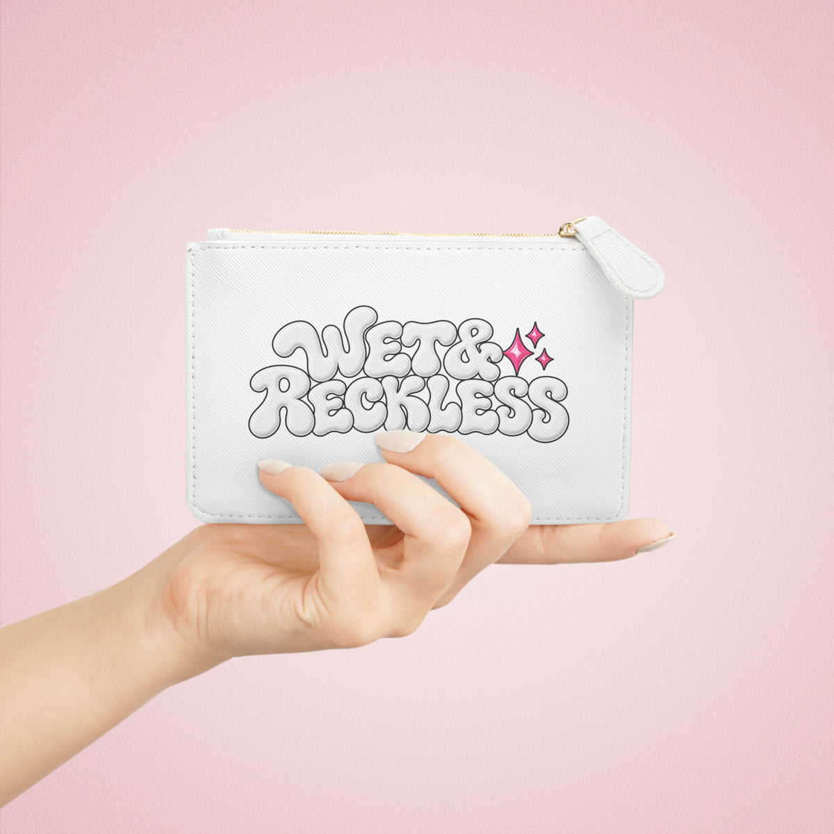Wavy "Wet & Reckless" Mini Clutch Bag