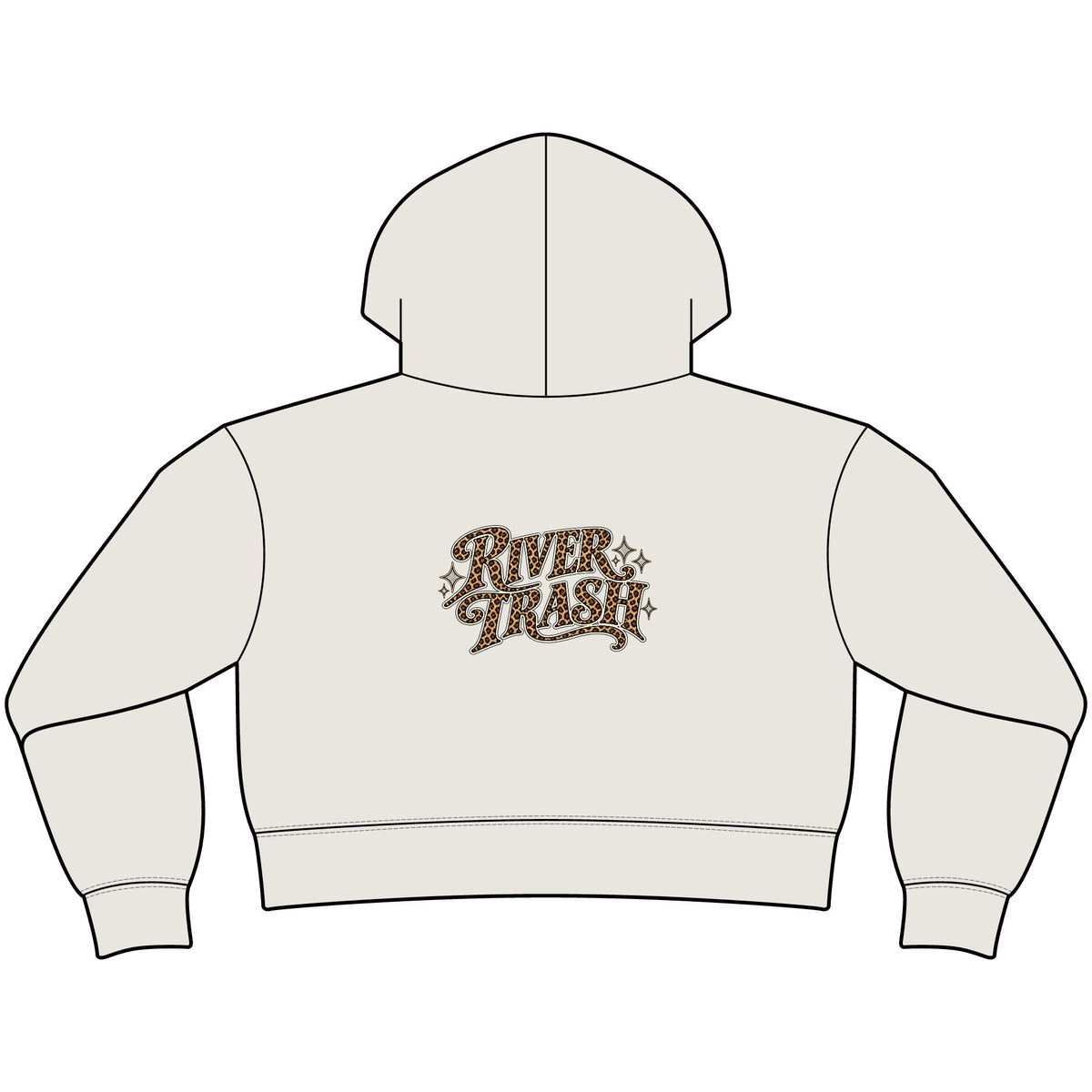 River Trash Cropped Zip Hoodie