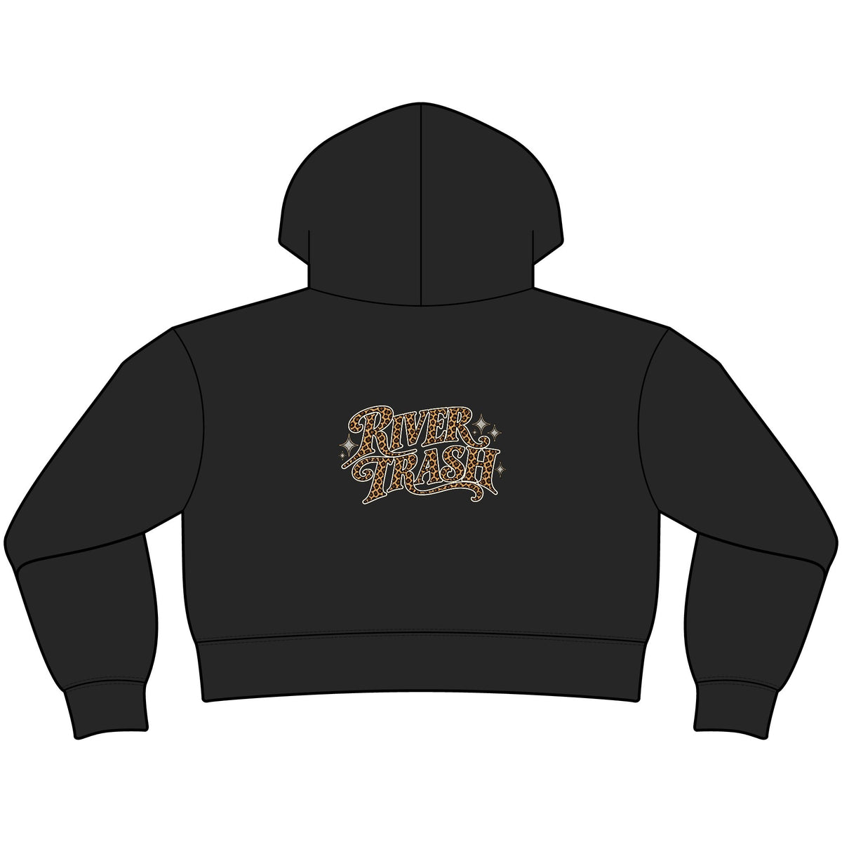River Trash Cropped Zip Hoodie