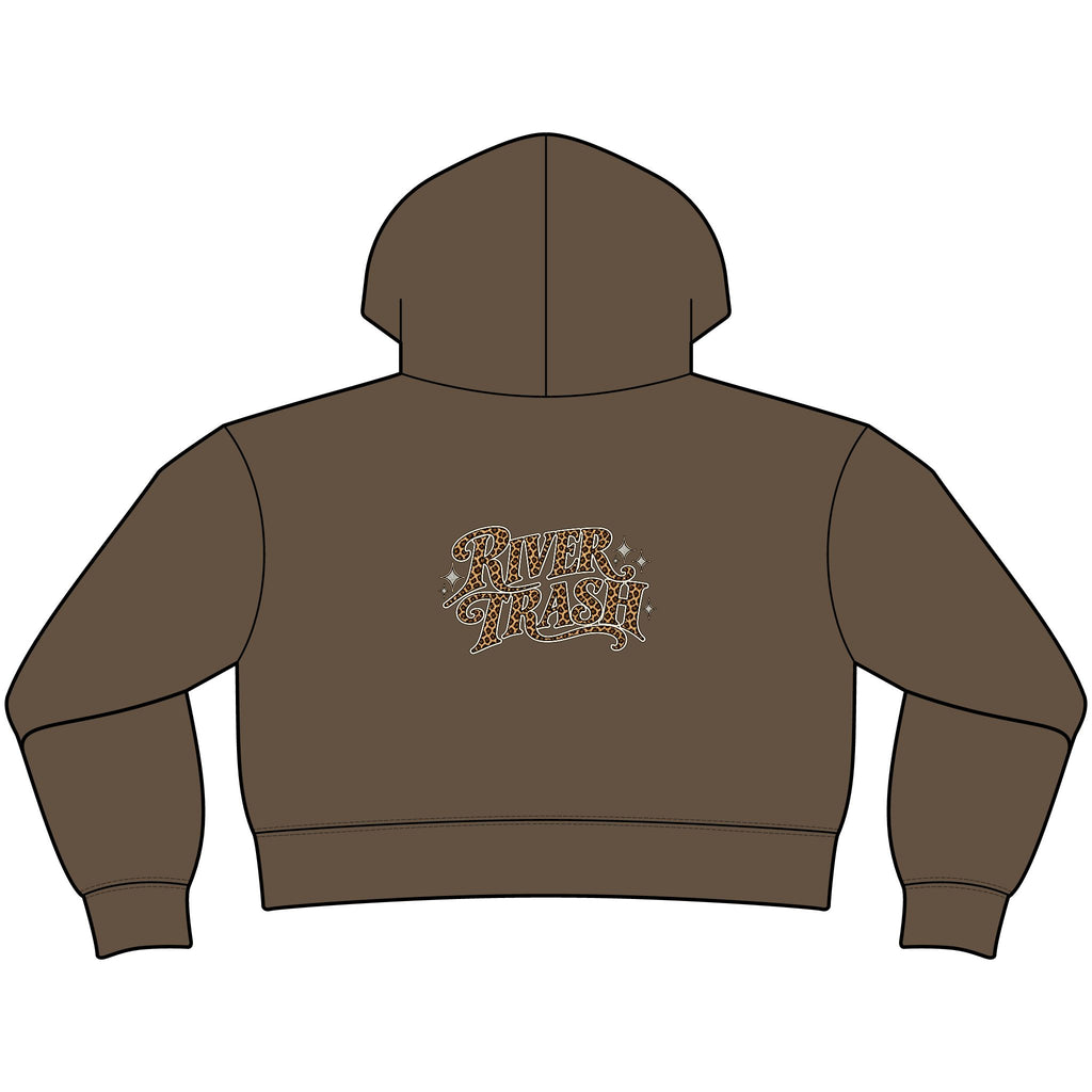 River Trash Cropped Zip Hoodie