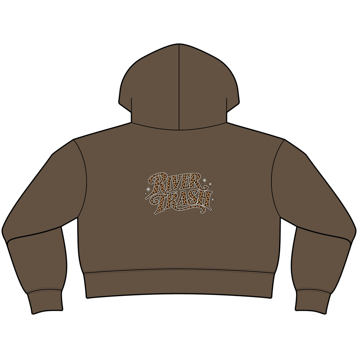 River Trash Cropped Zip Hoodie