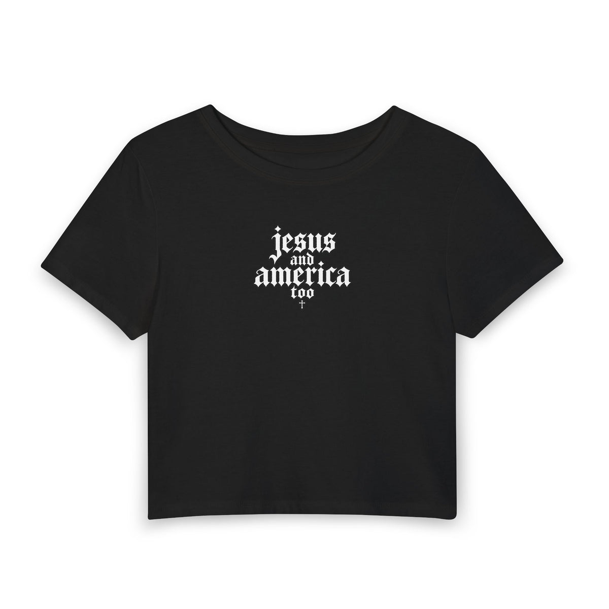 Jesus and America Crop Tee