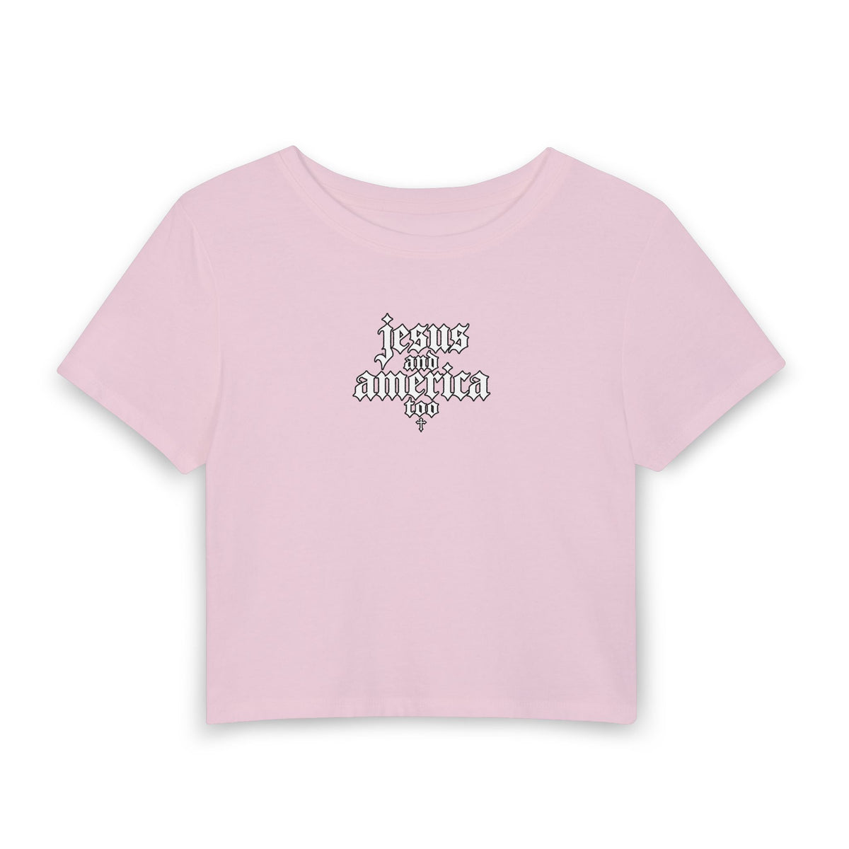 Jesus and America Crop Tee