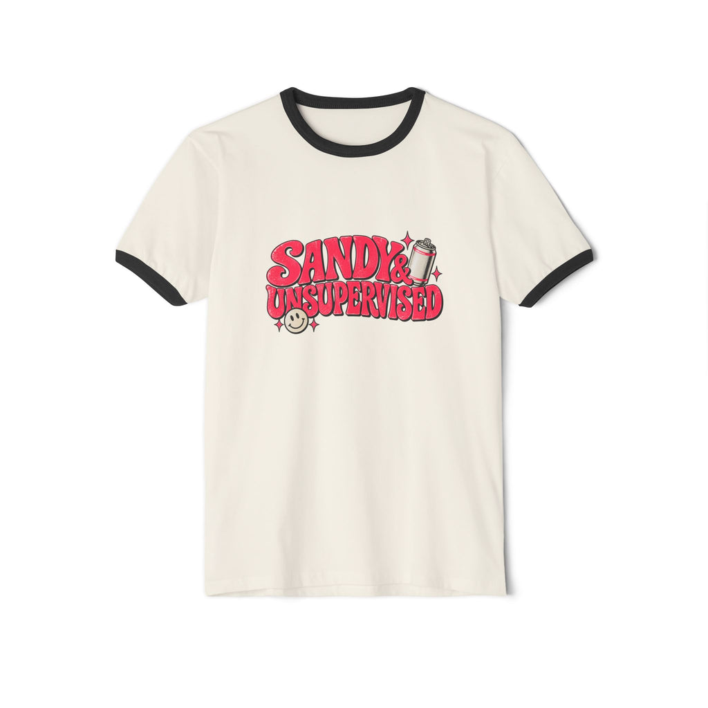 Sandy & Unsupervised Ringer Tee